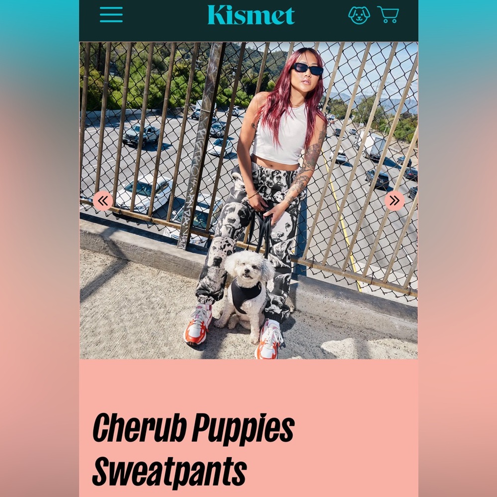 Kismet (Chrissy Teigen/John Legend brand) Cherub Puppies Sweatpants Sz Medium